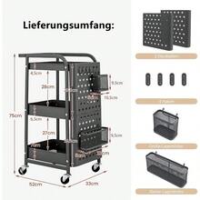Office Storage Cart - 灰色 - 查看 6