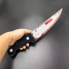 1 buah Pisau Mainan Dekorasi Halloween, Realistis, Pisau Jagal Palsu Horor, Alat Rias Zombie, Alat Peraga Prank Pertunjukan, Darah Palsu Mengalir, Pisau Film Plastik Realistis, Dengan Darah Palsu Mengalir di Dalamnya [Beberapa Bagian Acak, Perbedaan Warna] - MultiWarna - View 14