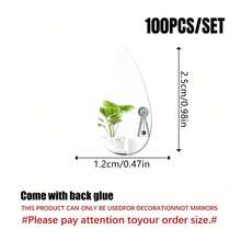 OUTANA 100片工艺镜套装包含三角形、正方形、圆形、水钻形、水滴形、心形等多种形状，可用于家居装饰，适合DIY马赛克创作，可拼贴成壁画、装饰品、房间装饰；也可用于装饰迪斯科球，点亮派对氛围，打造墙面装饰，还可用于厨房、客厅装饰。 - 彩色 - 查看 15