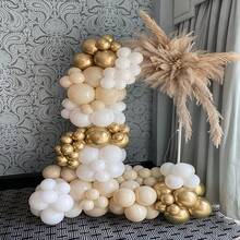 Balloons Beige Cream Gold Apricot Pack Of 62 10 Inch Balloons Ivory White Apricot Champagne Golden Metallic Balloons For Birthday Wedding Engagement Neutral Christening Boho Decoration - Beige Cream Gold - View 4
