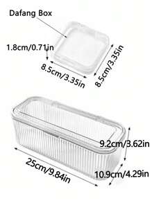 1pc/15pcs Acrylic Bracelet Storage Box, Transparent Anti-Oxidation Portable Box For Bracelets, Fidget Toys, Crystal Jewelry, Nail Polish Accessories, Trinkets