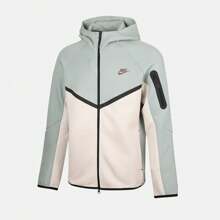Nike Men's AS M NK TCH FLC FZ WR HOODIE Jacket Knit Hooded Outerwear HV0950-020 - Grey - View 1