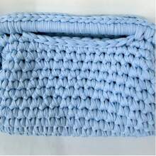 编织时尚单肩包，钩针手提包 - 彩色 - 查看 8