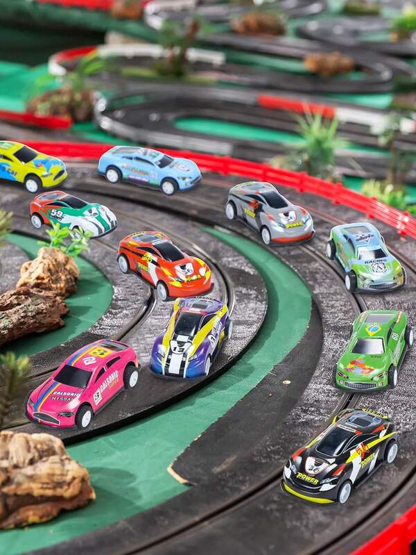 6/12/24 حزمة سيارات لعب ذاتية الحركة بأنماط عشوائية - مركبات صغيرة للأولاد والبنات - ألعاب سيارات سباق بالجملة - هدايا حفلات - جوائز صندوق الكنز للفصول الدراسية - لعبة تخفيف الضغط على مكتب المكتب
