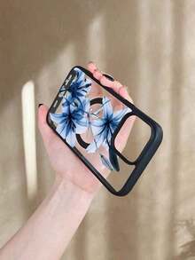 GALLAPLE Blue Lily Floral Print Magnetic Phone Case, Elegant Nature Aesthetic Case,Durable And Dirt-Resistant Material With Wireless Charging Design,Compatible With X/XS/XSMAX/11/11pro/11promax/12/12pro/12promax/13/13pro/13promax/14/14plus/14pro/14promax/15/15plus/15pro/15promax/16/16plus/16pro/16promax.Holiday Phone Accessories.Gifts An Excellent Gift For Friends Y2k Phone Case Cover 17 Pro Max Fall Funda Para Cute Phone Cases Cover De Pink Christmas Silicone Phone Case Rilakkuma Girlfriend Or Boyfriend Cheap 16 Case 16 Pro Max Case Fundas New Year Mobile Phone Case Gifts For Women - 黑色 - 查看 5