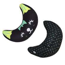 1 pieza Funda de almohada para cinturón de seguridad infantil, Almohadilla de soporte suave para hombro y cuello, Reposacabezas para cinturón de coche, Apto para viajes, avión, cochecito - Negro - Ver 6