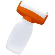 1pc 4-Inch Compact Plastic Wall Repair Roller Brush, Easy To Use, Convenient For Hanging And Painting, Ideal For Home Renovation Projects, Compact Design Plastic Structure Wall Painting Brush - Orange - View 2