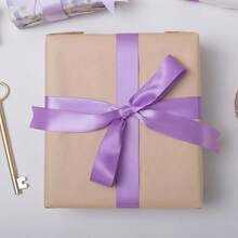 Cream Ribbon 1 Inch Double Face Satin Ribbon For Gift Wrapping Hair Bows Making Chair Sash Valentine's Day Wedding Birthday Party Invitation Decorations Floral Craft Sewing, 25 Yards - 463-葡萄紫 - 查看 5