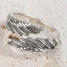 Unisex Angel Wings S925 Silver Ring, Suitable For Daily Wear, Party, Celebration, Etc.
