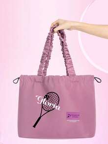 1pc Can Customize Large Capacity Light Storage Bag, Daily Fashion Versatile Sports Bag, Fitness Dry Wet Sub Swimming Bag, Sports Equipment Storage Bag, Suitable For Swimming, Beach Play, Seaside Vacation, Sports Fitness, As A Gift For Family, Friends, Father, Mother, Sisters, Brother, Brother And Couple.