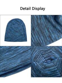 1pc Pile Cap Men's Korean Version Versatile Sports Cycling Knitted Yarn Pullover Hat Baotou Confinement Hat Solid Color Knitted Hat Four Season Breathable Pullover Hat Outdoor Leisure Pullover Hat Men's Breathable Pile Cap Sweat Absorbing Sports Pullover Hat