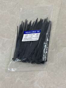 100 件彩色自锁尼龙塑料，高强度优质塑料扎带，具有抗拉强度，适用于固定派对装饰品、固定家庭和车辆维护的线束、用手工制作的 DIY 线束捆绑和固定花园植物、抗拉强度绳索和工艺管理。它们非常适合室内和室外使用 - 彩色 - 查看 27