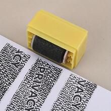 1 Stück Datenschutz-Siegelstreifen - rechteckiges Design, mit schwarzem Klebeband, einfach anzubringen, zum Schutz von Informationen, für Büro und Zuhause, Dokumentenvertraulichkeit, sichtbarer Vertraulichkeitsindikator, strapazierfähiges Klebematerial, reißfest, für Verwaltungspersonal