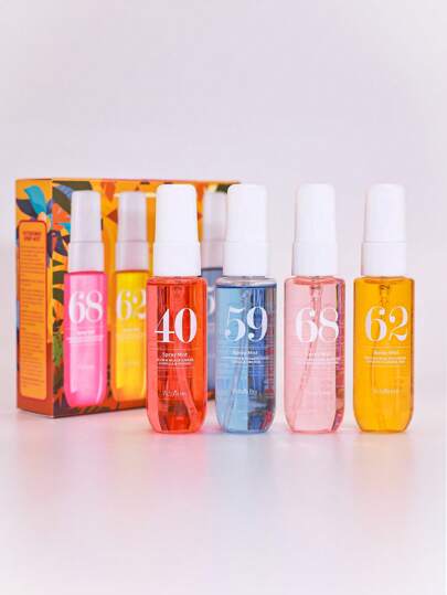 Set Of 1/2/3/4pcs Brazilian Collection Spray Mist With Gift Box, Limit Edition Aromatherapy Indoor, Outdoor Air Freshener Fragrance Multi-Layered Heightened State Of Bliss Spray With Long Lasting Natural Fresh Charming Essentials, Releasing Elegant Janeiro Vanilla Coconut Floral Fruity Citrus Wood Aquatic Ocean Sea Scent For Dating, Party, Gathering, Traveling, Holiday, Home, Hotel, Office, Ideal Gift For Family, Relatives And Friends