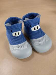 婴儿男女童防滑室内学步袜透气保暖弹力袜鞋底保护脚趾户外袜