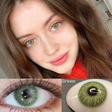 Lalens Lalens Rückkehr zur Schule Kontaktlinsen Meta Kollektion Jahresverwendung farbige Kontaktlinsen 1 Paar graue & weiße Kontaktlinsen, um die Augen natürlich zu vergrößern und für Augen-Make-ups Kontaktlinsen Schönheit Pupillen Kosmetik Weiche Linse Halloween Kostüm Cosplay