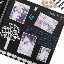 1pc Scrapbook Album, Kraft Paper Scrapbook Album, Suitable For Wedding Guest Book, Anniversary Album, Gift, Graduation Album, Family DIY Scrapbook, Craft Paper DIY, Christmas, Thanksgiving, New Year Gifts - Khaki - View 9