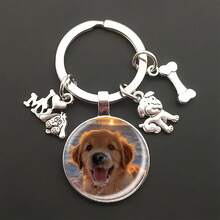 Custom DIY Dog Photo Keychain I Love Dog Glass Crystal Pendant Mini Heart Keychain Car Key Man And Girl Favorite Gift,Customized Keychains & Accessories,Easy Comfort, ,Colorful,Cute,Adorable,Funny,Kawaii,Y2K,Stylish,Unisex,Casual,Custom,Personalized,Unique,Customized,Ideal Gifts For Him,Ideal Gifts For Her,Her,Boyfriend,Girlfriend,Family,Friends - Silver - View 18