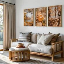 1/3 buc Set de imprimeuri Toamna în pădure, poster cu dovleci, peisaj montan și lac de toamnă, set de 3 imprimeuri, decor rustic natural, fotografie de toamnă 3 - Multicolor - Vizualizare 8