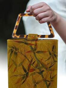 2/4件装梯形和半圆形DIY装饰包带,豹纹D形包带,仿豹纹梯形包带,扁平树脂手提包带,适用于礼盒、钱包、钩编和编织工艺品、DIY手提包制作,是送给爱人、亲戚、朋友、同学、同事、老师的绝佳礼物。 - 彩色 - 查看 8