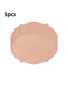 Tovaglietta in pelle lavabile, tovaglietta ovale in pelle rinforzata resistente al calore, tovaglietta impermeabile antiscivolo facile da pulire, adatta per decorazione di tavoli da cucina, caffè e ristorante