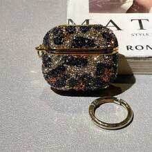 Leopard Pattern Rhinestone Decor Case Compatible With Airpods Pro, Apple Wireless Bluetooth Earphone Covers Compatible With Airpods 1/2/3/4/5, Fashionable Design - Nhiều màu - Xem 12