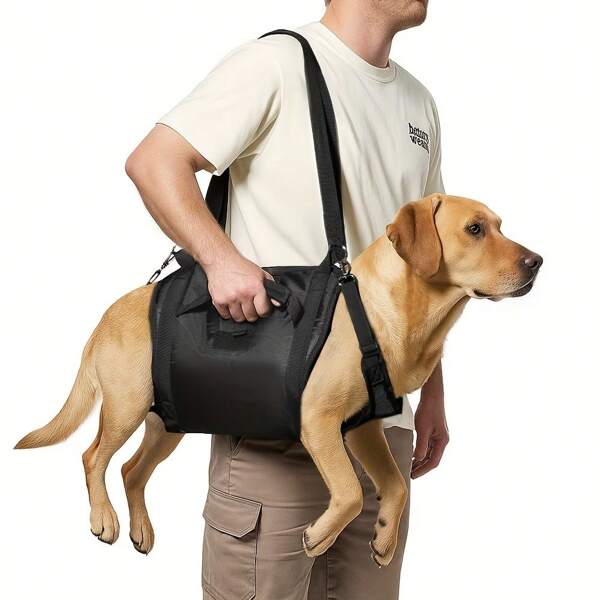 PSKOOK Imbracatura di supporto per le zampe posteriori per cani di grossa taglia, per aiutare la riabilitazione degli arti posteriori di cani anziani con zampe posteriori deboli, disabilità e lesioni. L'imbracatura per cani aiuta il recupero dall'artrite e dalla rottura del legamento crociato anteriore (ACL).