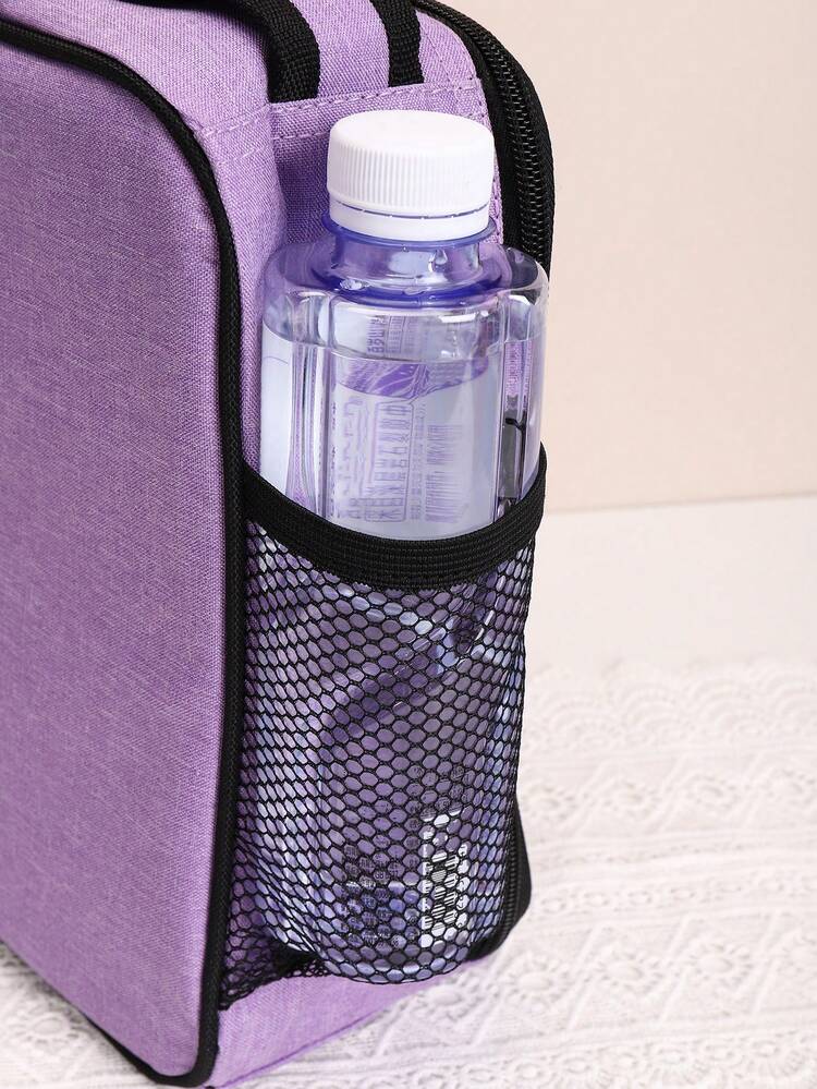 Kids Cute All-Over Print Unicorn, Bear, Heart, Strawberry Girls' Premium Insulated Reusable Compact Lunch Bag Tote, Ideal For Boys & Girls To Carry Lunch To School, Outdoor, Holiday & Birthday Gift - one-size - View 5