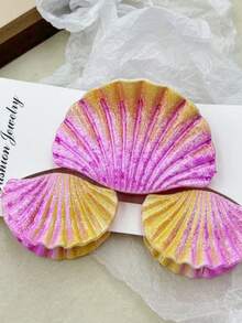 3er-/9er-/18 Stücke Muschelförmige Haarspangen aus ABS-Kunststoff, lässige Haarspangen, ideal für Strand, Reisen, Partys, Urlaub, Schulanfang, Winter-Haarclips (Neuheiten 2025), süße Haarspangen, Haaraccessoires