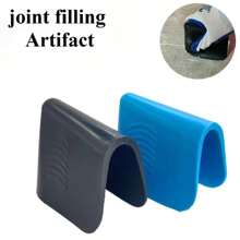 Herramienta de acabado de calafateo, sellador de suelo, raspador suave, acabado de lechada de azulejos, herramienta manual, accesorios de calafateo de poliuretano, 1/3 Uds. W5GD - Negro 3 piezas - Ver 1