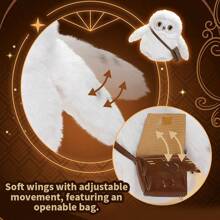 MINISO 哈利波特神奇生物毛绒公仔盲盒，采用优质毛绒材料制成，背包挂件，办公室空间装饰，完美的生日礼物（1 件，随机发货）