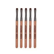 1pc底胶刷日式专业短毛小方形光疗笔高档檀香刷美甲沙龙专用工具 - 咖啡棕 - 查看 8