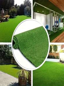 高密度人造草垫，耐用塑料，宠物友好，适用于室内/室外花园、阳台、露台和后院、露台装饰 | 装饰性人造草 | 耐用人造草坪，草坪装饰 - 彩色 - 查看 9