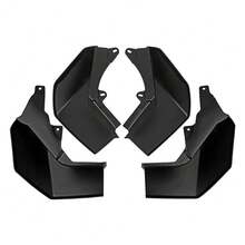 4Pcs Car Mud Flaps Splash Guards Mudguards Replacement, Front And Rear Side Mudflaps Fenders Kit, Compatible For Rover Discovery 4 2009-2016 - Black - View 1