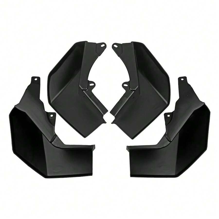 4Pcs Car Mud Flaps Splash Guards Mudguards Replacement, Front And Rear Side Mudflaps Fenders Kit, Compatible For Rover Discovery 4 2009-2016 - Black - View 1