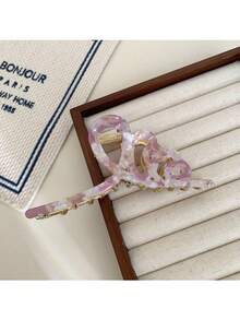 Korean Elegant Heart Shaped Plastic Claw Hair Clip, Medium Size, Wholesale,Hair Accessories,Hair Claw,Claw Clips,Hair Clutch,Hair Jaw Clip Fall Winter For Vacation Outfits Woman