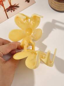 1 件 ABS 材质波西米亚风格大理石纹理芥末黄花朵 5 瓣花形发夹，海滩/度假发饰花形发夹秋季配饰秋冬度假装女士 - 彩色 - 查看 5