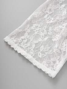 ii German Dirndl Blouse White Traditional Bavarian Oktoberfest Lace Blouse Wiesnherz, Halloween - White - View 5