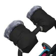 Baby Stroller Warm Gloves, Stroller Windproof Cover Gloves For Winter Outdoor, Waterproof And Frost-Resistant Handlebar Protective Cover For Stroller In Snow - Multicolor - View 3