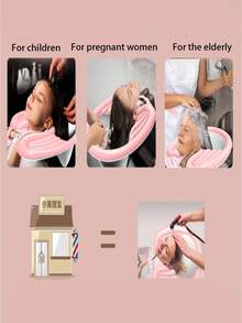 1 件成人斜躺洗发盆，适用于产后、孕妇、儿童、老人、病人、家庭护发 - 彩色 - 查看 2