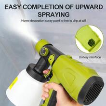 1 Set Of Green 1000ml ABS Plastic Spray Gun, Safe And Convenient Adjustable Gun, Suitable For Painting Doors, Windows, Walls, Fences, Floors, Ceilings, Flooring, Cabinets, Household Furniture And Other Articles - Green - View 8