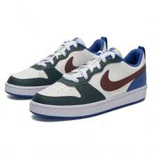 Nike Court Borough Youth Sneakers Retro Basketball-Inspired Design Cushioned Midsole Durable Comfort Casual And Everyday Wear DV5456-300 - White/Black - View 3