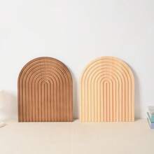 Cirelle 1pc Decorative Wood Cutting Board Wooden Board Rainbow Shaped Wood Serving Trays Boho Cutting Chopping Block Decor Serving Trays For Home Kitchen Decoration