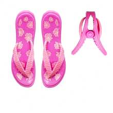 4 件/2 件沙滩巾防风夹适用于沙滩椅露台和泳池配件卡通眼镜鸡尾酒杯毛巾夹趣味装饰衣夹适用于家庭（可爱风格），毛巾夹，沙滩椅毛巾夹