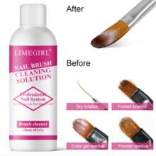 Limegirl 指甲刷清洁剂和护理剂 - 快速清洁和护理凝胶指甲刷、油漆刷、喷枪、美术工具和貂毛丙烯酸刷。 - 彩色 - 查看 8