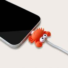 INS Style Lobster Silicone Data Cable Protector Cartoon Cover For Apple Phone Data Cable