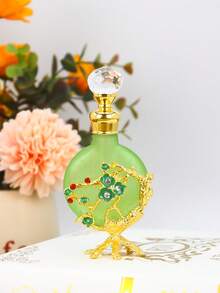 12ml Exquisite Soft Dream Cherry Blossom Enamel Fancy Perfume Bottle, Reusable Container Bottle, Holiday Travel Perfume And Essential Oil Dispenser Bottle, Perfect Gift For Women (No Perfume, Only Empty Bottle)+Supplementary Set