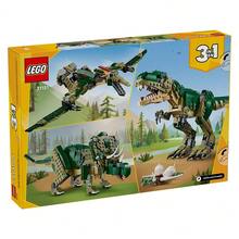 LEGO Creator 3 em 1 T-Rex Toy - Conjunto de construção de dinossauro para crianças, meninos e meninas, a partir de 9 anos - 3 opções de construção, de T-Rex a Triceratops e Pterodáctilo - Ideia de presente para aniversários - 31151 - 31151 - Ver 8