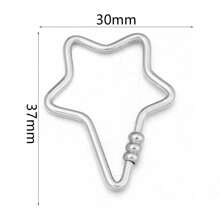 2 件/包不锈钢几何连接扣，心形、椭圆形、五角星形手链项链连接螺丝，DIY 珠宝配件 - 幾何連接扣 - 查看 18