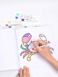 1本海洋场景：52页简易涂色书，适合成人和青少年，超可爱的温馨舒适空间设计，助您放松身心。释放情绪，缓解焦虑 | 节日和特殊场合的理想礼物，返校季Coco Gifts玩具，适合男孩女孩，青少年儿童玩具，Wyo涂色书。绘画套装[默认不含马克笔]。儿童婴儿感官玩具，适合男孩女孩，阅读减压游戏涂色书。 - 彩色 - 查看 9